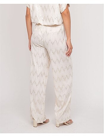 Pantalon fluide texturé EMANTINE