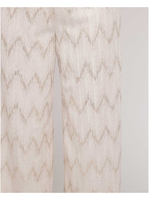 Pantalon fluide texturé EMANTINE - Kiabi