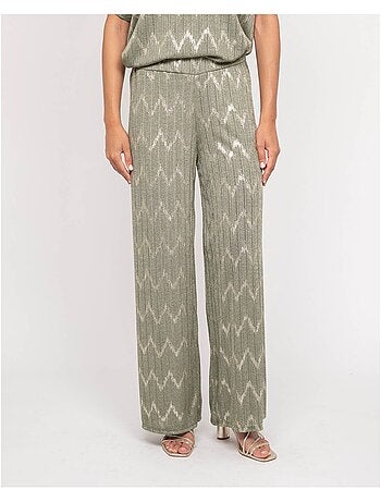 Pantalon fluide texturé EMANTINE