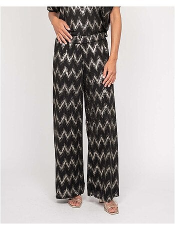 Pantalon fluide texturé EMANTINE