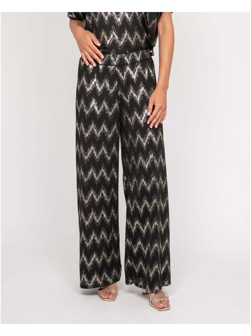 Pantalon fluide texturé EMANTINE - Kiabi