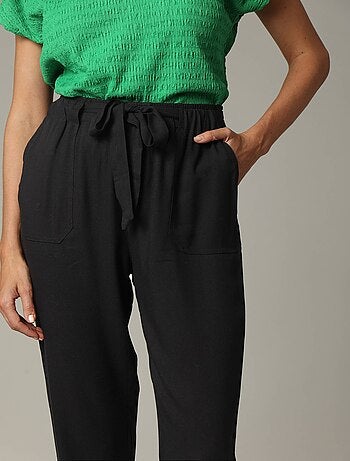 Pantalon fluide uni 'Deeluxe'