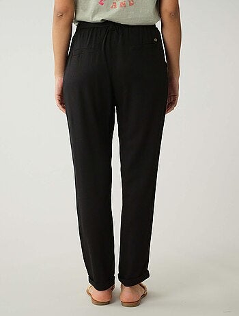 Pantalon fluide uni 'Deeluxe'
