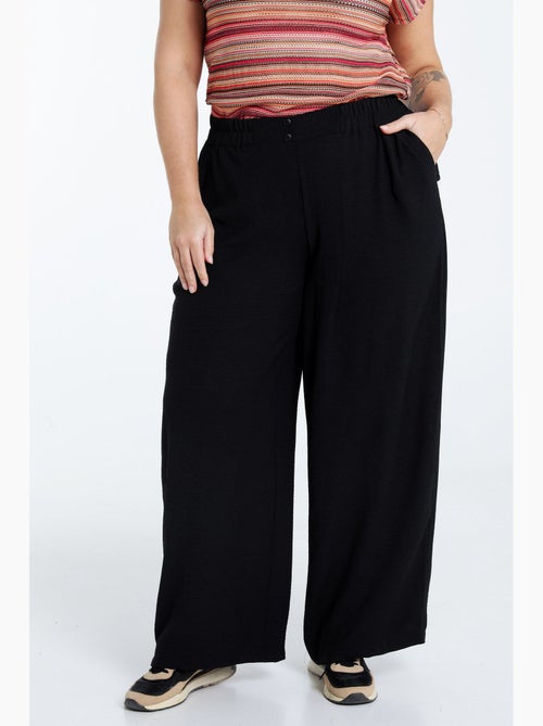 Pantalon fluide uni PAPRIKA - Kiabi