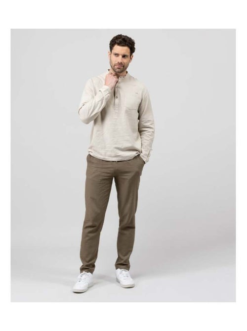 Pantalon fluide vert olive Homme - Kiabi