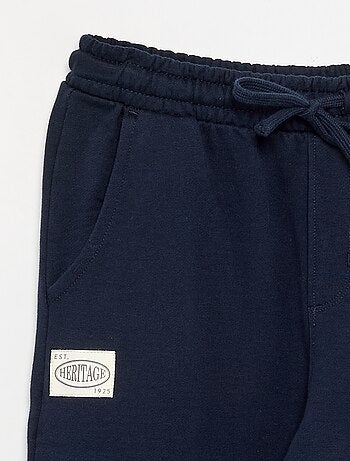 Pantalon forme ballon en molleton non gratté