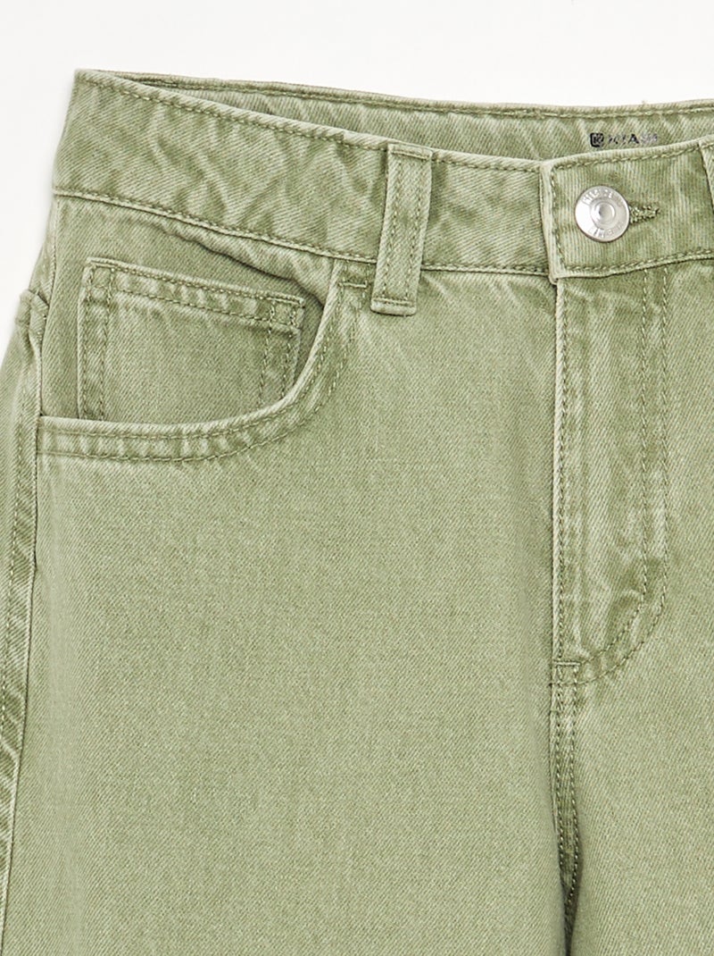 Pantalon forme balloon Kaki - Kiabi