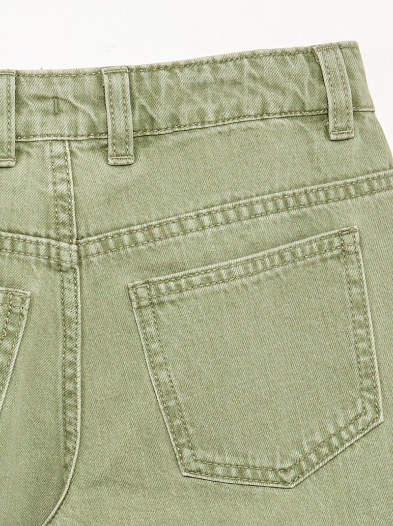 Pantalon forme balloon Kaki - Kiabi
