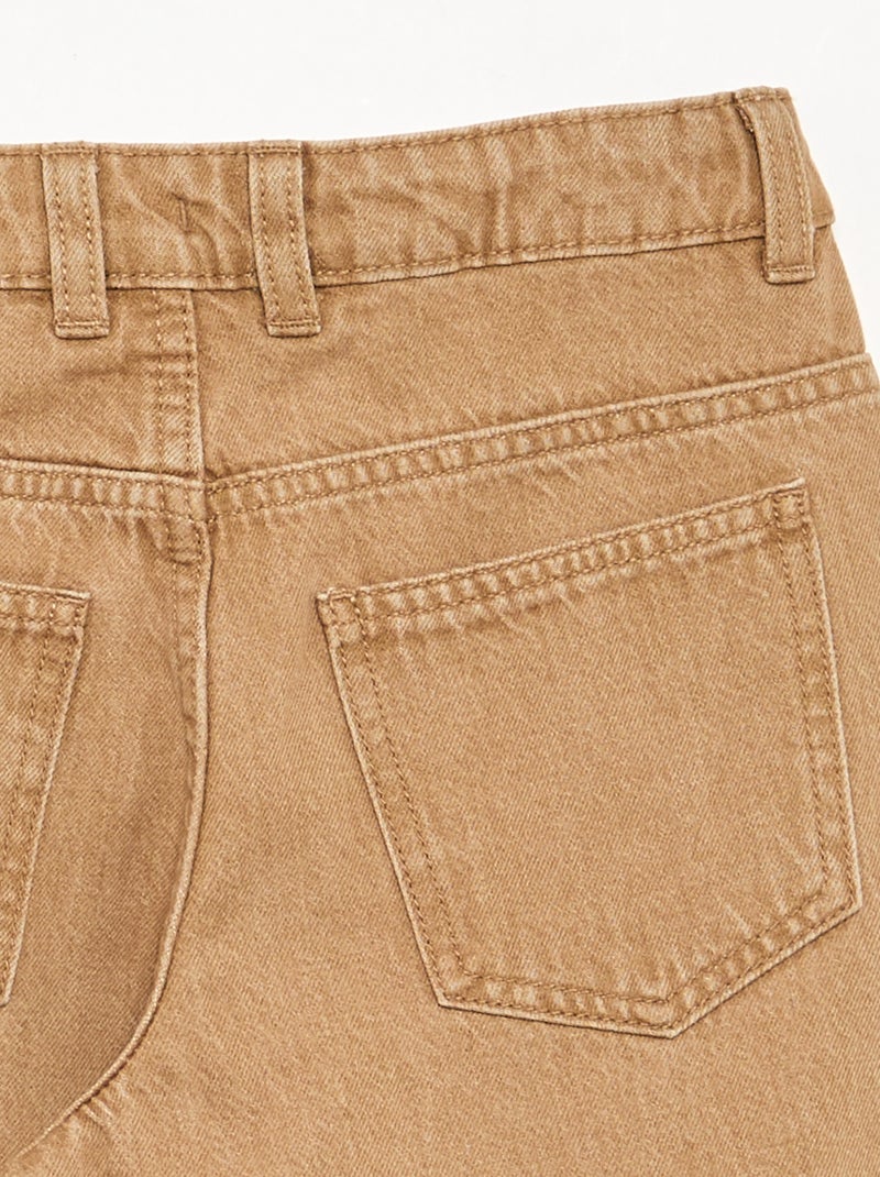 Pantalon forme balloon Marron - Kiabi
