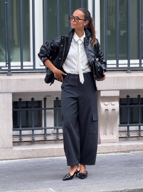 Pantalon forme barrel - Kiabi