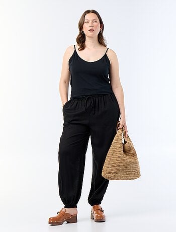 Pantalon forme boule uni