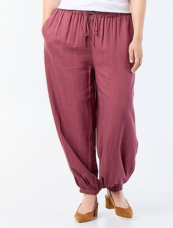 Pantalon forme boule uni