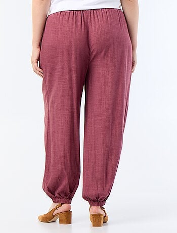 Pantalon forme boule uni
