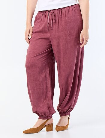 Pantalon forme boule uni