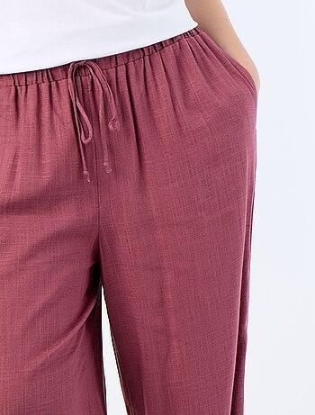 Pantalon forme boule uni
