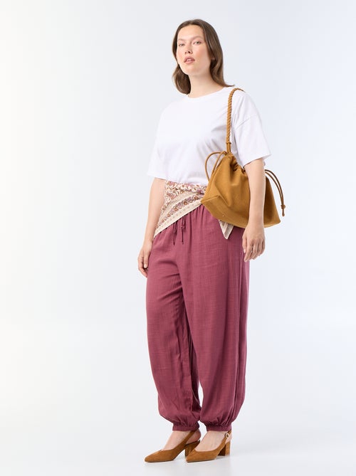 Pantalon forme boule uni - Kiabi Pantalon forme boule uni - Kiabi
