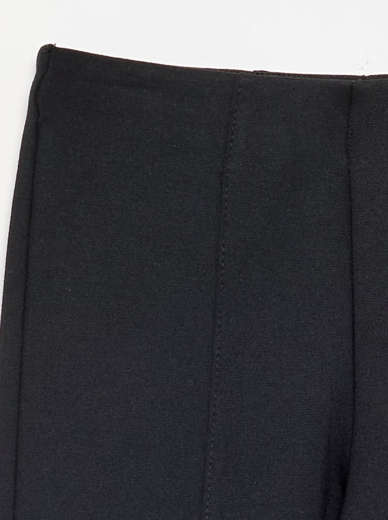 Pantalon forme flare Noir - Kiabi