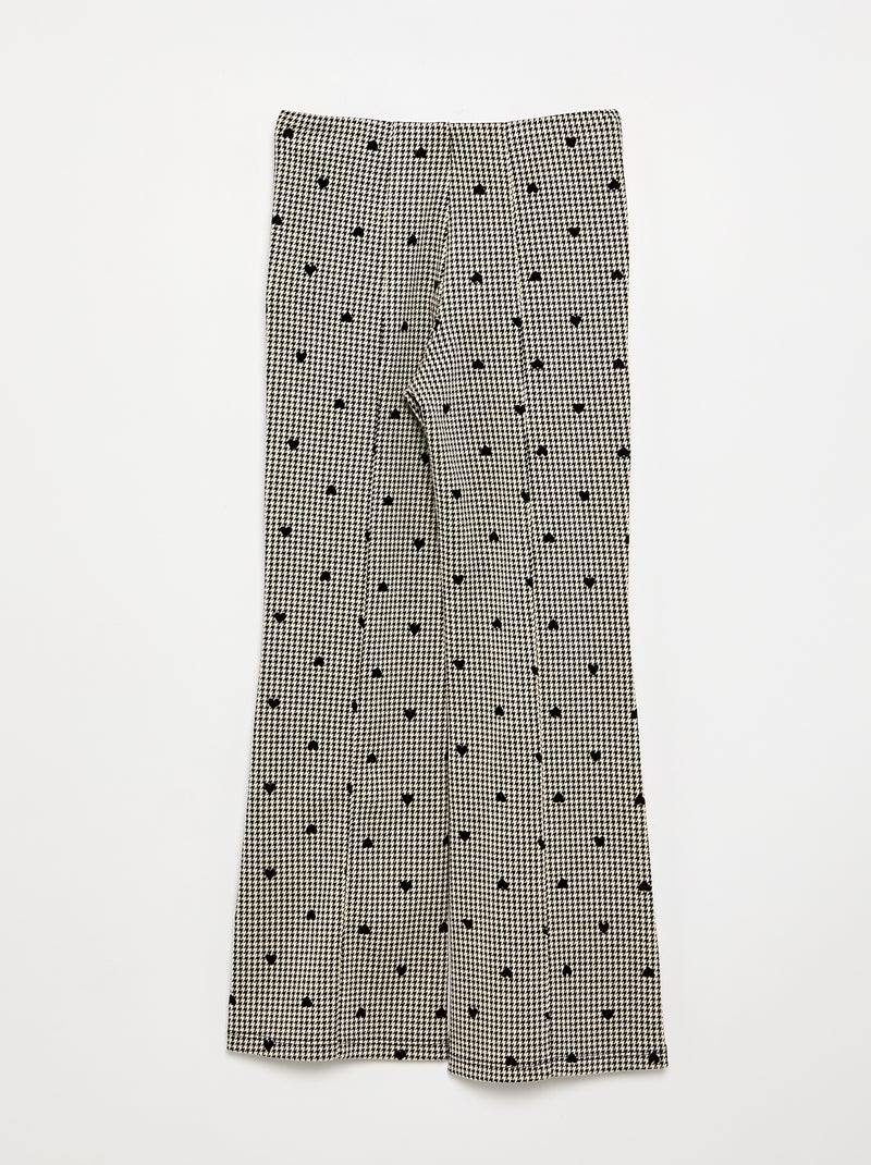 Pantalon forme flare Noir - Kiabi