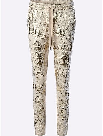Pantalon forme jogging tendance - taille standard - helline