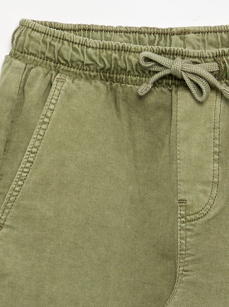 Pantalon forme jogging Vert - Kiabi