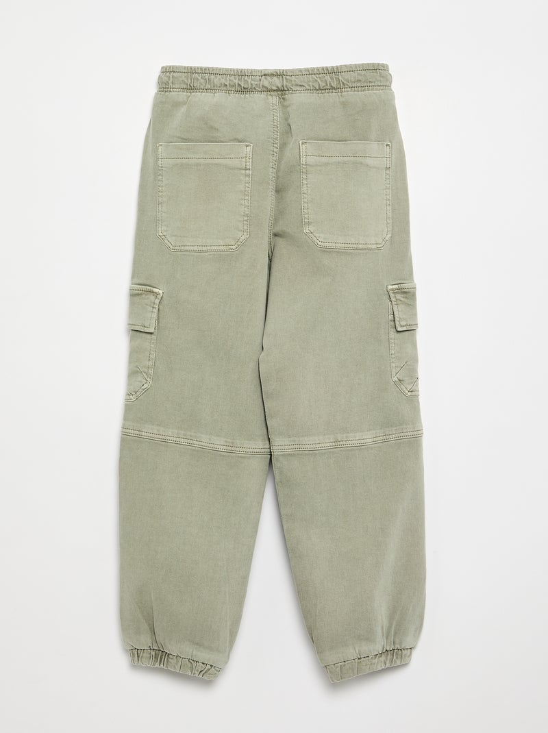 Pantalon forme jogging Vert - Kiabi