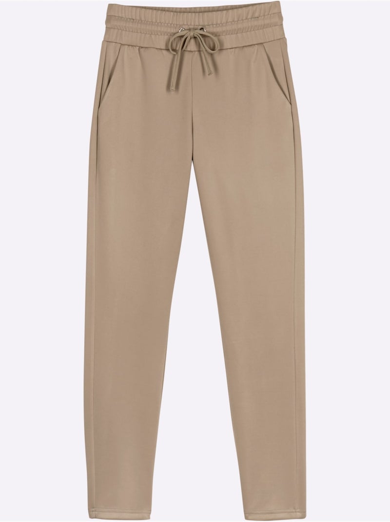 Pantalon Forme Parfaite Grâce à L'élasticité - Taille Courte - Moda Vilona Beige - Kiabi