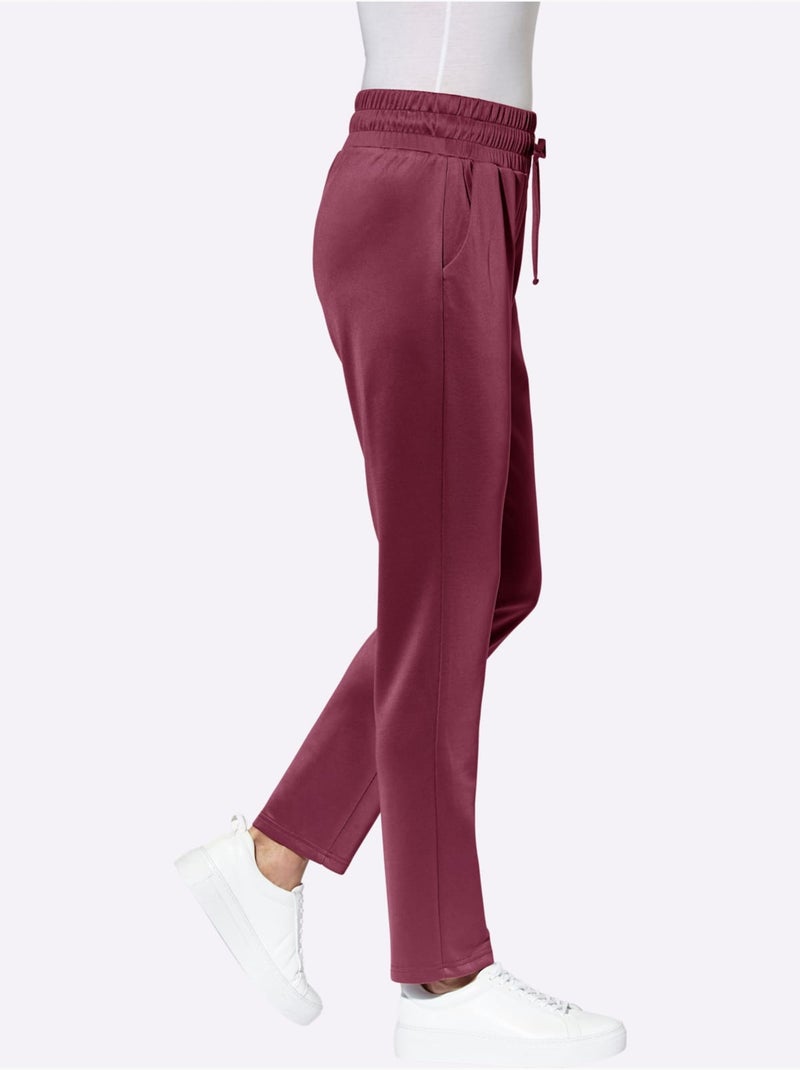 Pantalon Forme Parfaite Grâce à L'élasticité - Taille Standard - Moda Vilona Bordeaux - Kiabi