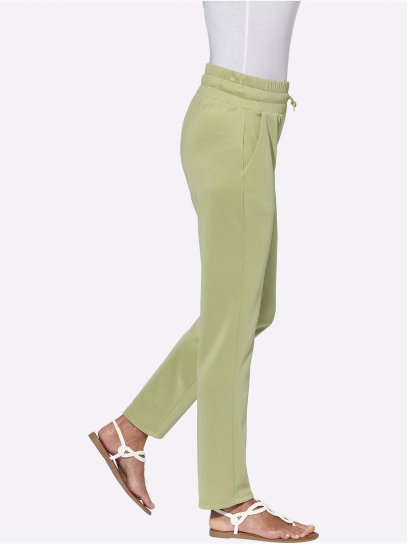 Pantalon Forme Parfaite Grâce à L'élasticité - Taille Standard - Moda Vilona Vert tilleul - Kiabi