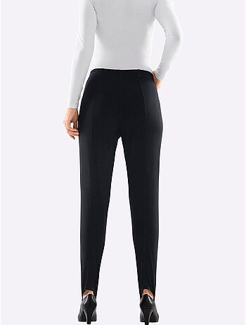 Pantalon fuseau doté d'une ceinture élastique et de plis flatteurs - taille standard - moda vilona