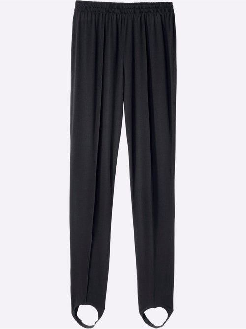 Pantalon fuseau avec ceinture élastique et plis flatteurs - taille standard - moda vilona - Kiabi