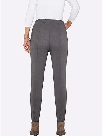 Pantalon fuseau doté d'une ceinture élastique et de plis flatteurs - taille standard - moda vilona