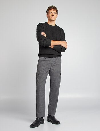 Pantalon fuselé en flanelle