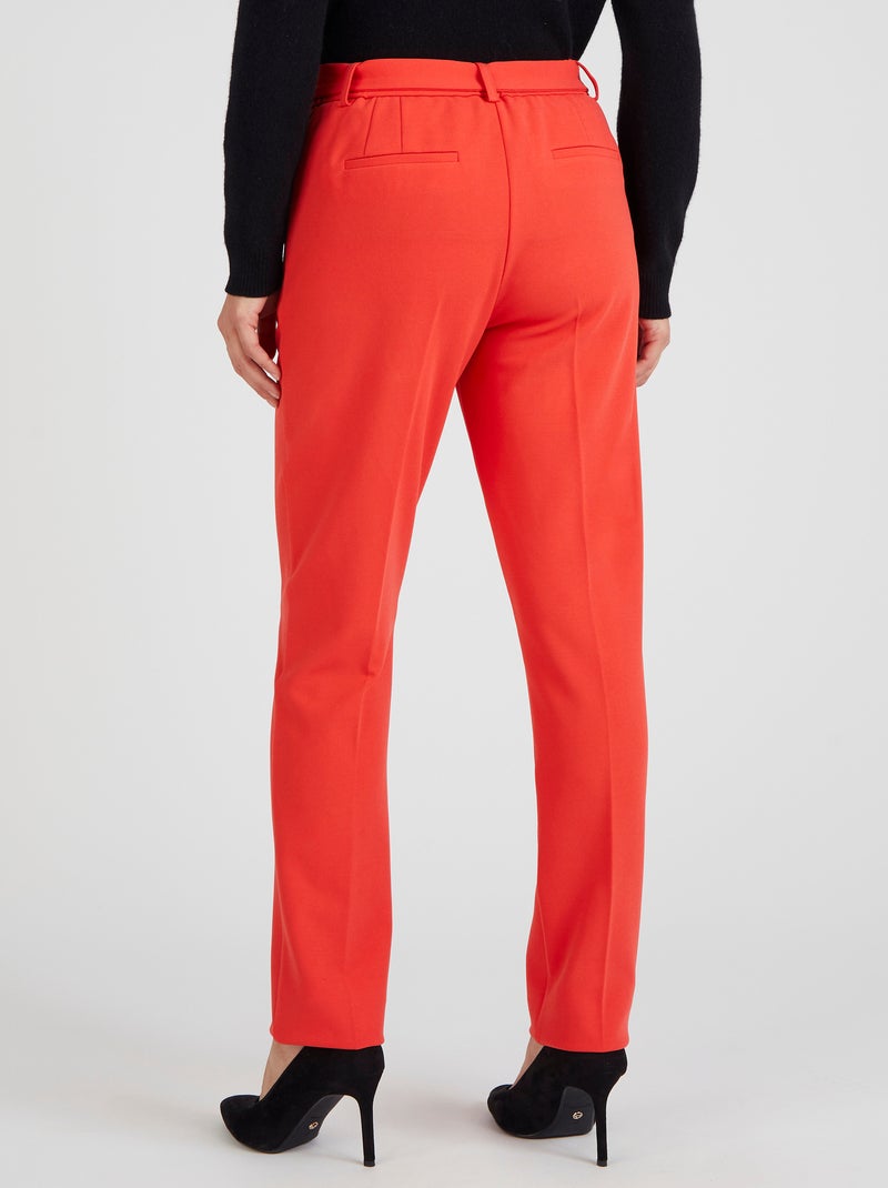 Pantalon fuselé en maille - damart Rouge - Kiabi
