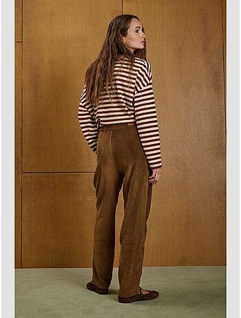 Pantalon gata droite 'le temps des cerises'