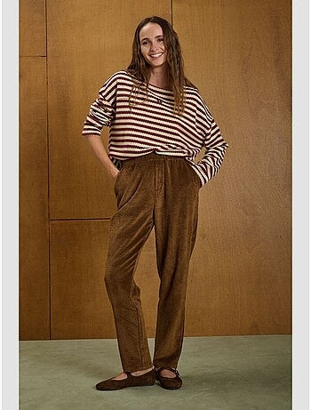 Pantalon gata droite 'le temps des cerises'