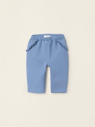 Pantalon Gratté avec Volants