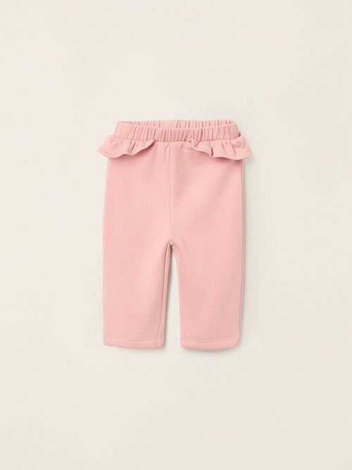 Pantalon Gratté Avec Volants - Kiabi