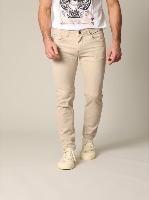 Pantalon greige en jeans avec braguette à fermeture à glissière 'Deeluxe' - Kiabi