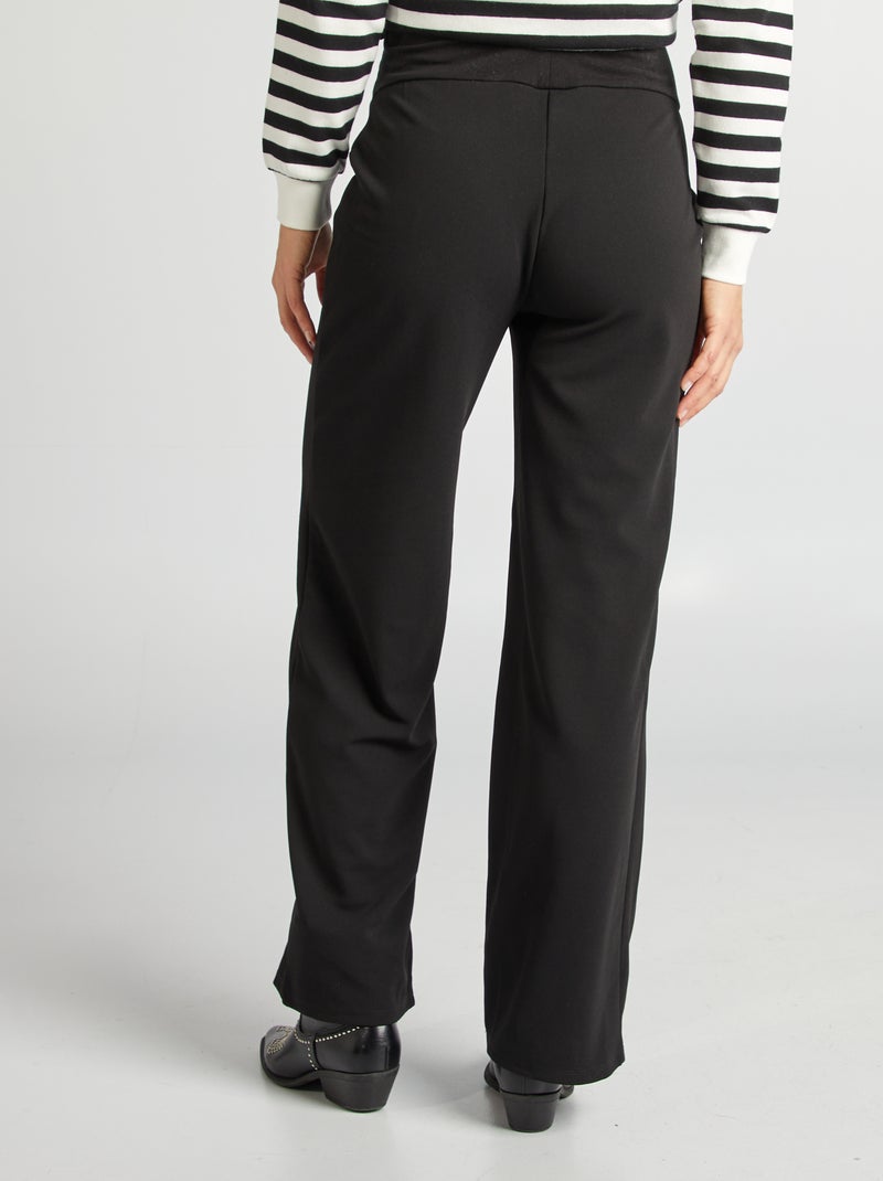 Pantalon grossesse bootcut noir - Kiabi