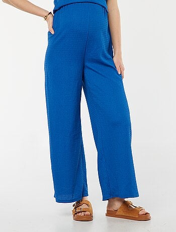 Pantalon grossesse droit en maille crêpe