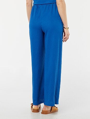 Pantalon grossesse droit en maille crêpe