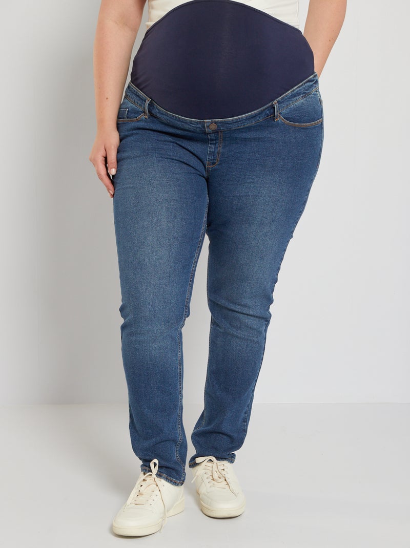 Pantalon grossesse en denim Bleu - Kiabi
