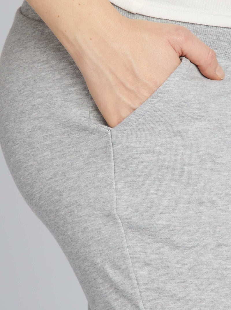 Pantalon grossesse en molleton Gris - Kiabi