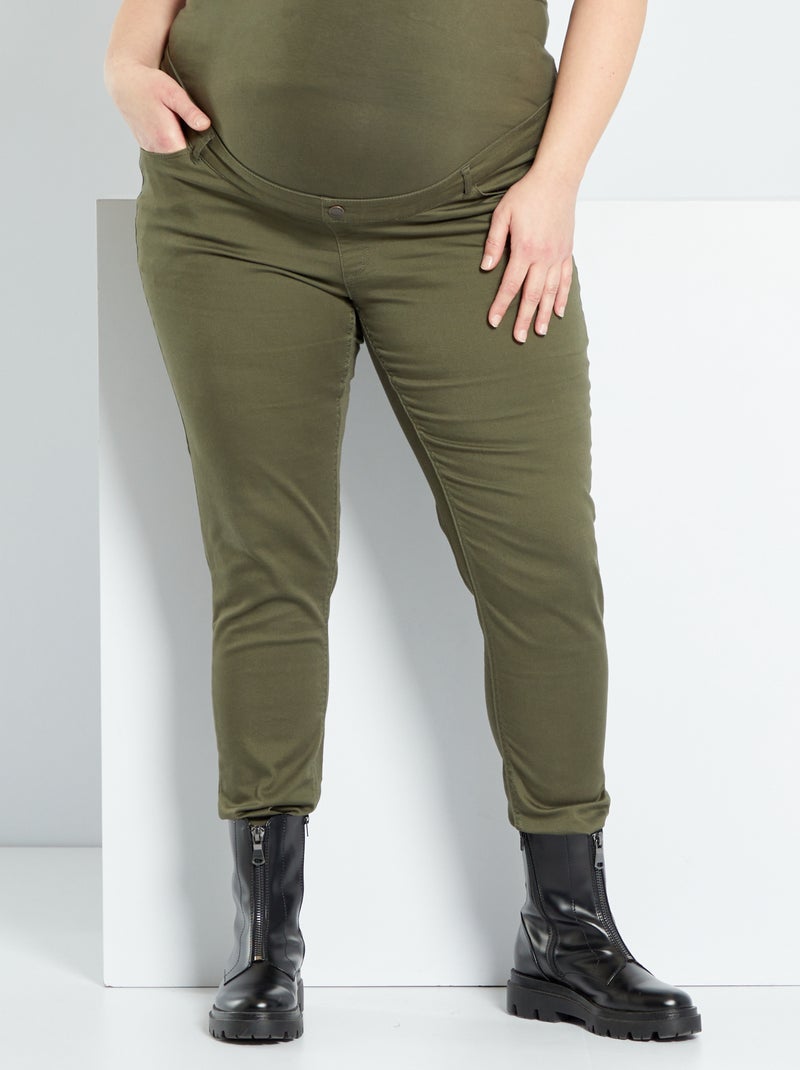 Pantalon grossesse kaki - Kiabi