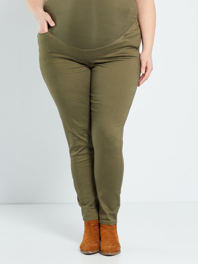 Pantalon grossesse kaki - Kiabi
