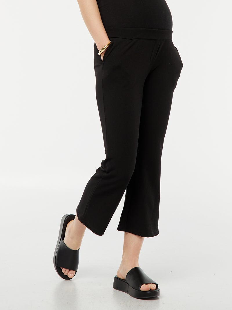 Pantalon grossesse large milano uni NOIR - Kiabi