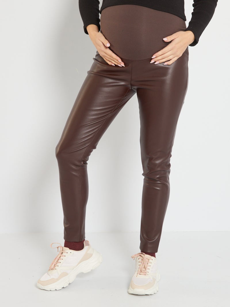 Pantalon grossesse slim Brun - Kiabi