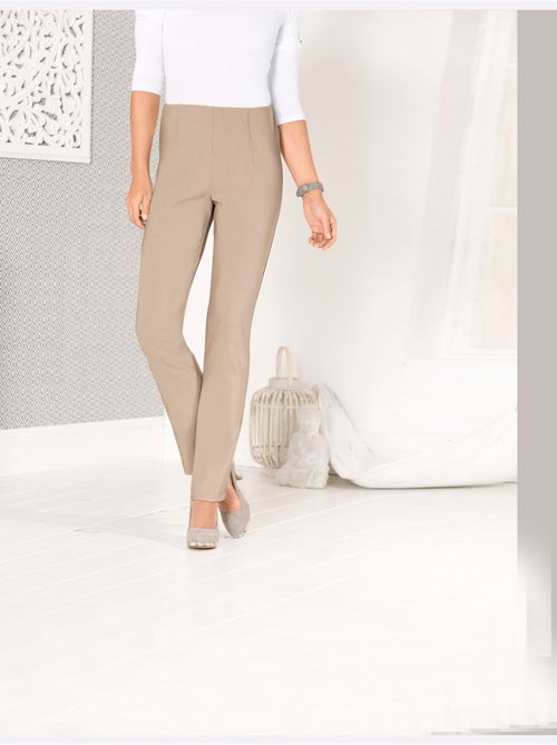 Pantalon habillé à ceinture élastique avec qualité extensible - Taille courte - Moda Vilona - Kiabi