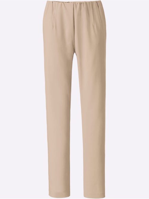 Pantalon habillé à ceinture élastique avec qualité extensible - Taille courte - Moda Vilona - Kiabi