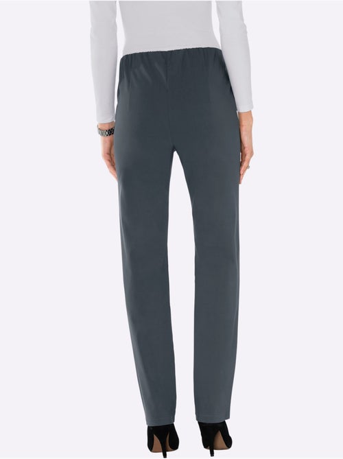 Pantalon habillé avec ceinture élastique et ajustement extensible - Taille courte - Moda Vilona - Kiabi
